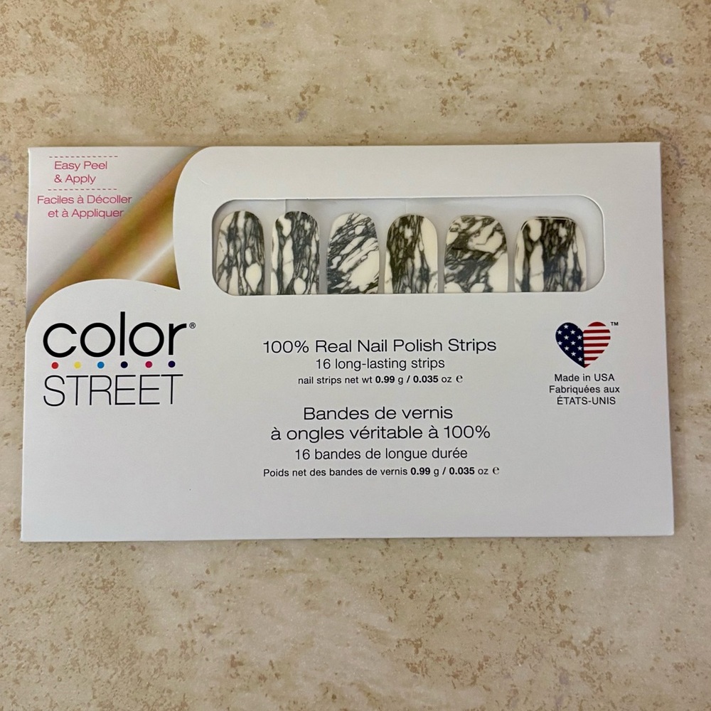 3/$25 Color Street Nail Polish Strips - Mystic Marble